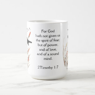 Caneca De Café O deus da escritura da bíblia deu o melro