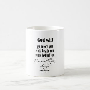 Caneca De Café O deus inspirado citará com verso da bíblia
