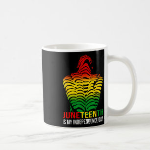 Caneca De Café O Dia da Independência é afro-americano 1865