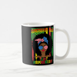 Caneca De Café O Dia da Independência é o Dia da Mulher Negra 4 D
