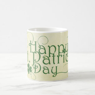 Caneca De Café O dia de St Patrick feliz rústico