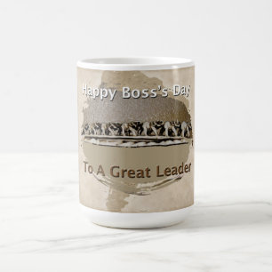 Caneca De Café O dia do chefe feliz