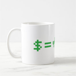 Caneca De Café O dinheiro é a raiz quadrada do mau