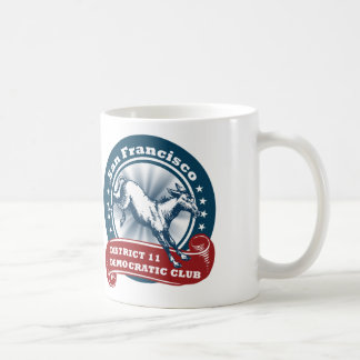 Caneca De Café O distrito 11 Democratas de San Francisco plain a