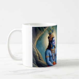 Caneca De Café O Divino Duo: Mahadev e Shrikrishna Masterpiec