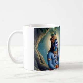 Caneca De Café O Divino Duo: Mahadev e Shrikrishna Masterpiec