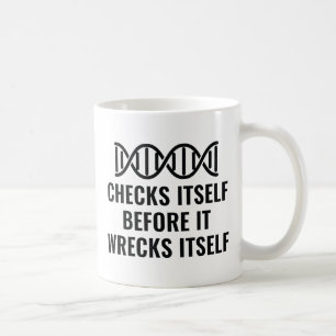Caneca De Café O DNA se verifica
