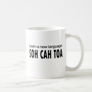 Caneca De Café O _do TOA de SOH CAH aprende uma língua nova
