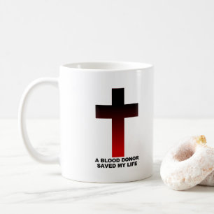 Caneca De Café O doador de sangue cristão de Jesus salvar minha