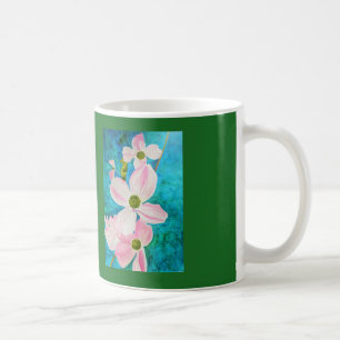 Caneca De Café O Dogwood sonha a aguarela