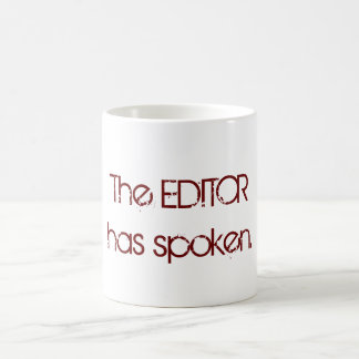 Caneca De Café O editor falou