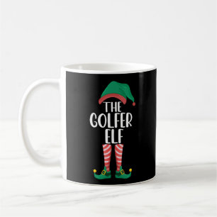 Caneca De Café O Elfo Golfista Família Correspondente Natal