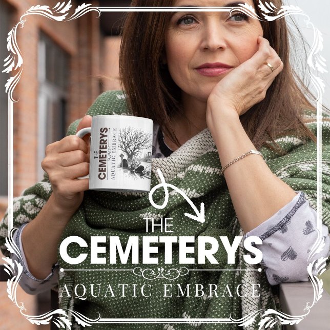 Caneca De Café O Embraço Aquático dos Cemitérios (The Cemeterys Aquatic Embrace cover from The Beekeeper Store)