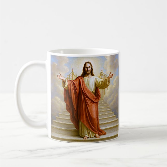 Caneca De Café O Embraque do Céu a Jesus (Esquerda)