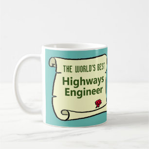 Caneca De Café O Engenheiro das melhores autoestradas do mundo.