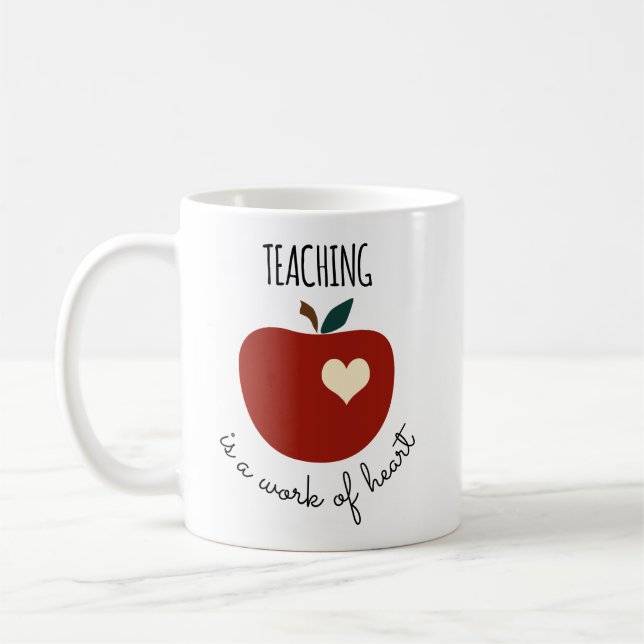 Caneca De Café O ensino personalizado é um trabalho do professor (Esquerda)
