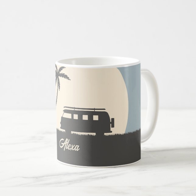 Caneca De Café O Escape Costeiro (Frente Esquerda)