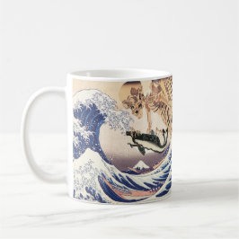 Caneca De Café O Espectro de Esqueleto na Onda do Excelente