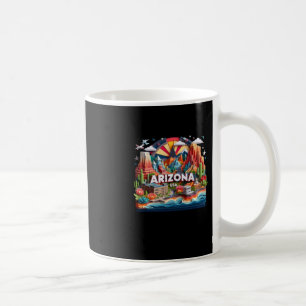 Caneca De Café O Estado Da Arizona No Adesivo Dos Eua