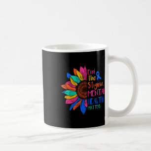 Caneca De Café O Estigma Problemas de Saúde Mental Sensibilização