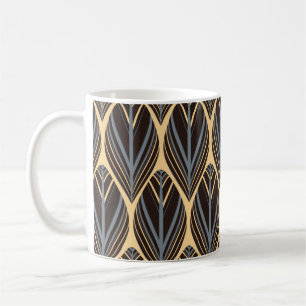 Caneca De Café o estilo indiano penetra um padrão sem costura em