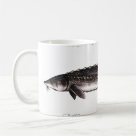 Caneca De Café O esturjão branco intitulou artigos
