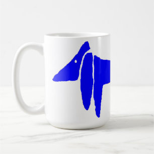 Caneca De Café O Famoso Dachshund Cachorro Azul