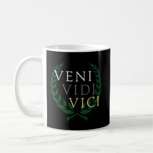 Caneca De Café O famoso "Veni Vidi Vici" de Júlio César