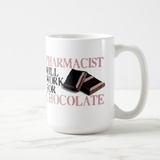 Caneca De Café O farmacêutico trabalhará para o chocolate