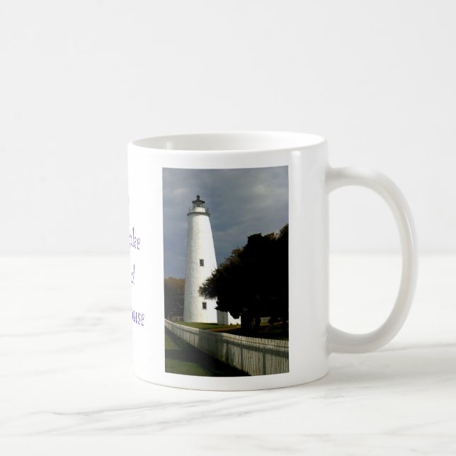 Caneca De Café O farol da ilha de Ocracoke (Direita)