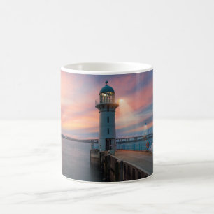 Caneca De Café O farol Raffles o porto de , Singapore