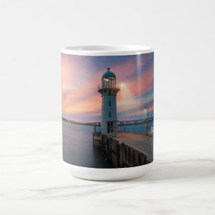 Caneca De Café O farol Raffles o porto de , Singapore