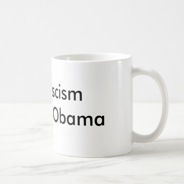 Caneca De Café O fascismo do fim acusa Obama (Direita)