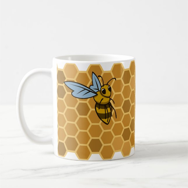 Caneca De Café O favo de mel Bumble abelhas (Esquerda)