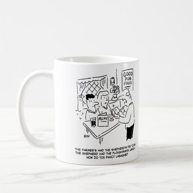 Caneca De Café O fazendeiro tinha a torta de Shepherd (Esquerda)