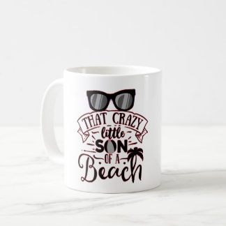 Caneca De Café O FILHO LOUCO DE UMA PRAIA AMANHÃ T-Sh