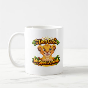 Caneca De Café O Filhote de Leão é Meu Animal Espiritual – Chocol