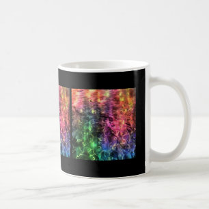 Caneca De Café O Fim Da Arte Abstrato Bizarra Do Arco-Íris
