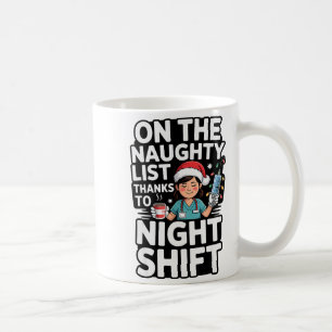 Caneca De Café O Fim De Natal Bonito Enfermeira O Natal Para A He