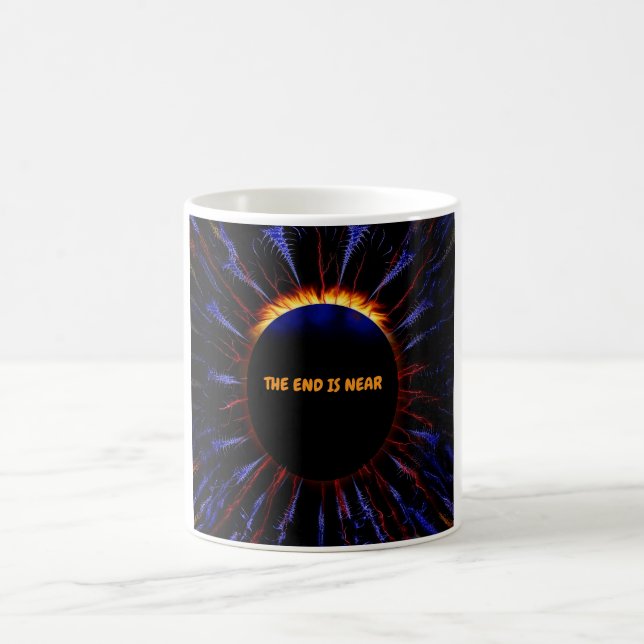 Caneca De Café O Fim Está Próximo (Centro)