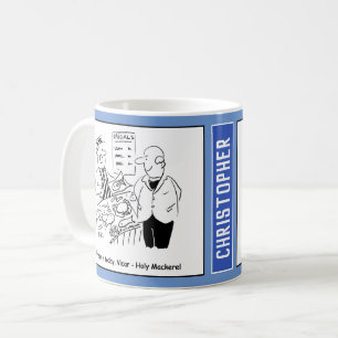 Caneca De Café O Fishmonger Vende Sarda Santa para Vicar.