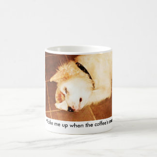 Caneca De Café o floco 001, acord-me-ar acima de quando o café
