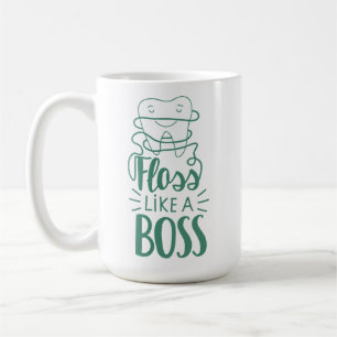 Caneca De Café O Floss gosta de um chefe