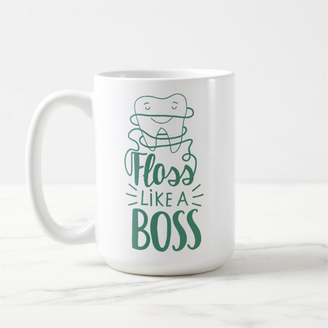 Caneca De Café O Floss gosta de um chefe (Esquerda)