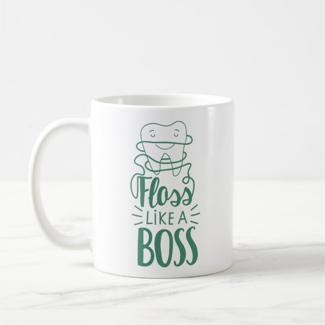 Caneca De Café O Floss gosta de um chefe (Esquerda)