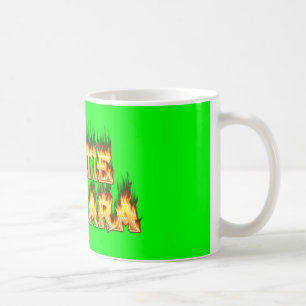 Caneca De Café O fogo e as chamas da Hottie Barbara.