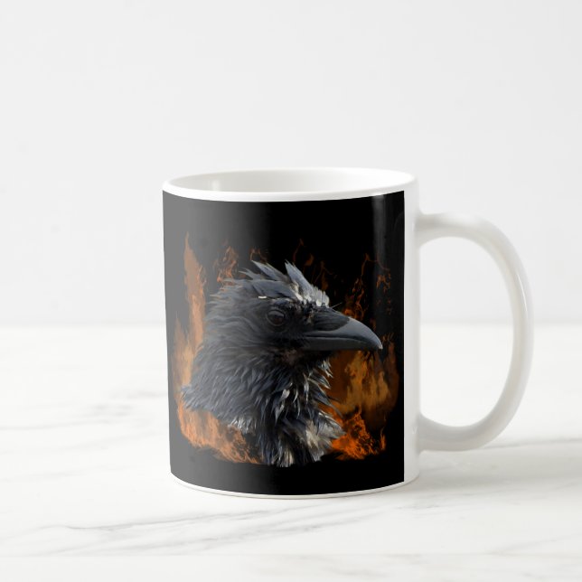 Caneca De Café "O Fogo Raven" Oferece (Direita)