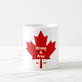 Caneca De Café O "Forte e Livre" Maple Leaf Tee