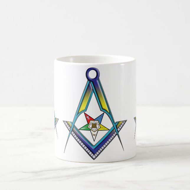 Caneca De Café O Freemason de OES (Centro)