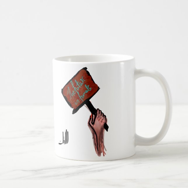 Caneca De Café O futuro é fêmea (Direita)